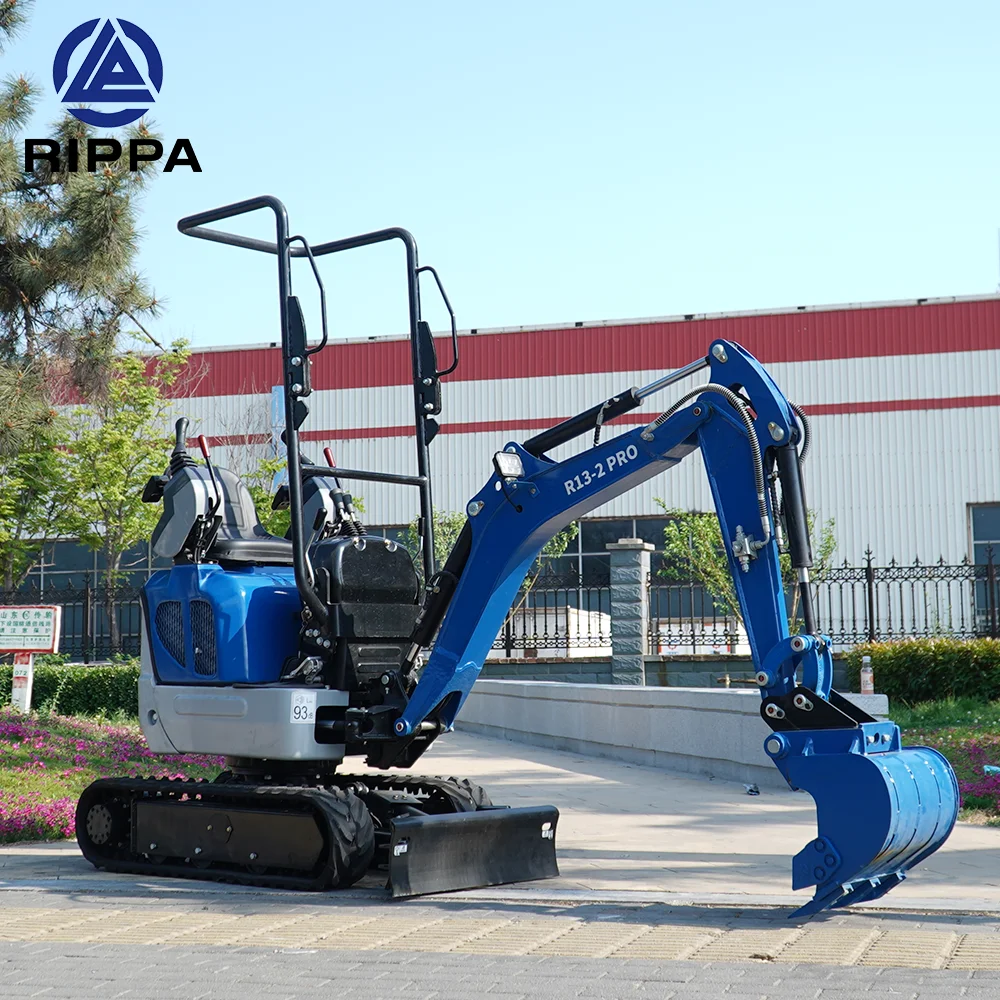 Rippa 1 Ton Hydraulic Mini Crawler Excavator 1.3ton Micro Digger EPA/CE Cheap Price Small Mini Excavator For Sale