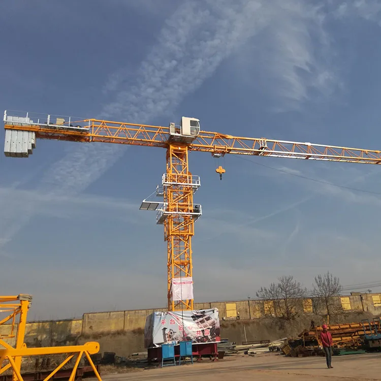 High Quality 8 Ton Large Flat-Top Tower Crane With Spare Parts