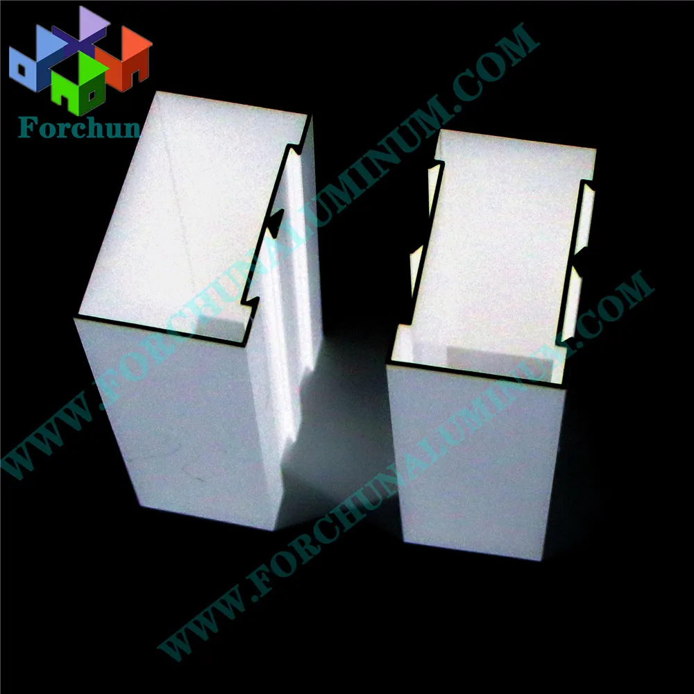 Низкая цена, двойные алюминиевые профили для занавески/алюминиевая экструзия для стеклянной стены