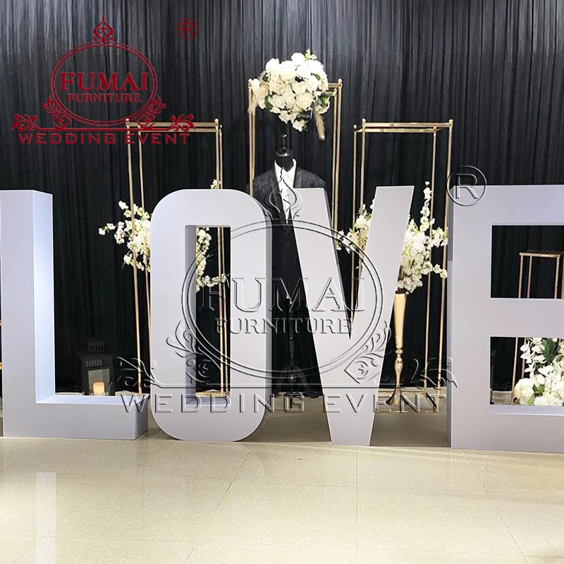 Letter Shape Size Wedding Decoration Love Stage Backdrop Stand For Event Stage