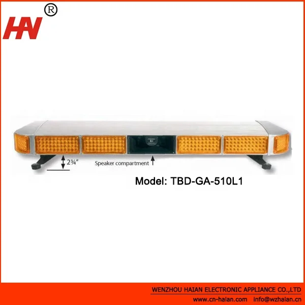 HAIBANG Flashing Warning Lightbar 100W Speaker Siren Ambulance Led Light Bar