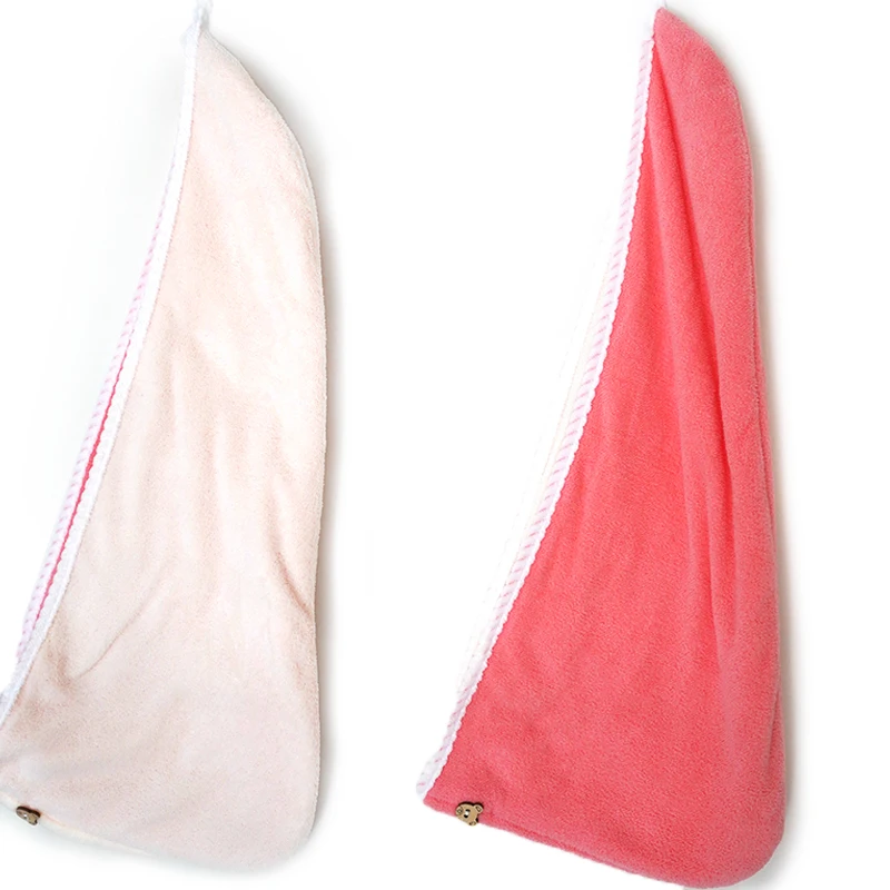 Personalized Super Absorbent Quick Dry Soft Magic Turban Custom Logo Microfiber Hair Towel Wrap Bath Towels