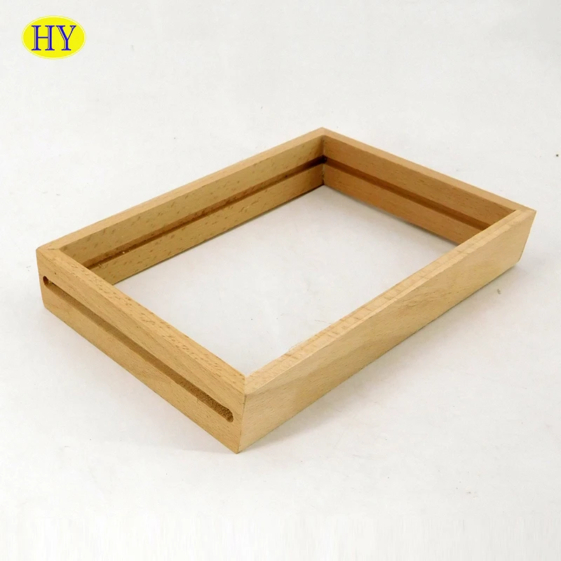 Picture Frames Wooden Photo Frame Unfinished Wood Natural Wholesale Custom Recycled Wall-mounted A4 Solid Eco-friendly HY