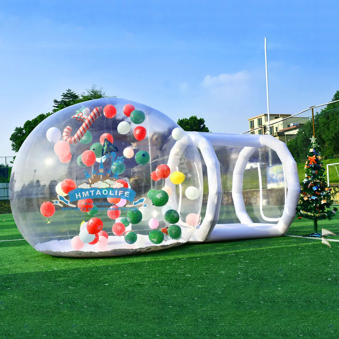 Hot sale Outdoor giant transparent inflatable crystal dome party balloon house inflatable bubble house for kid