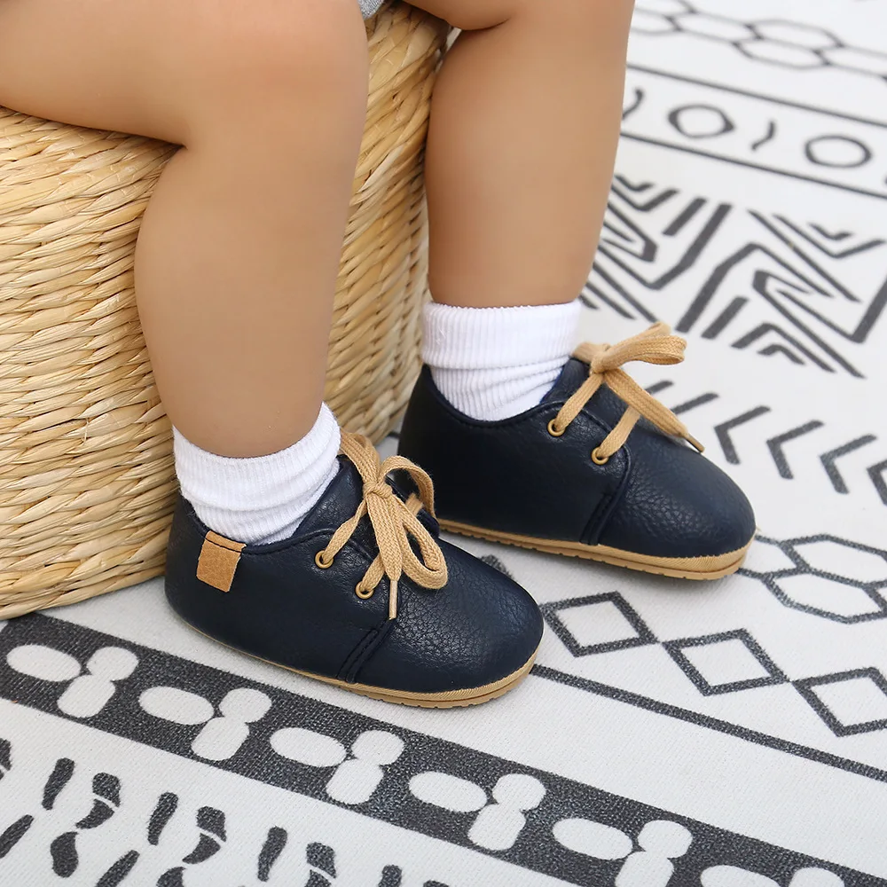 Baby Shoes Toddler Walking Infant Boys Girls Fashion Soft Sole Shoes Casual Walking Shoes Pu Leather Breathable Sneakers 0 to18M