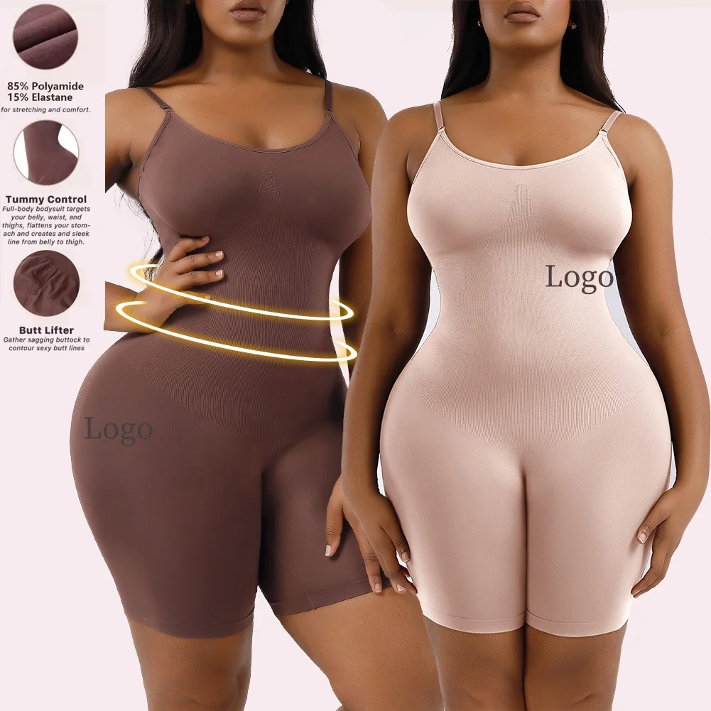 High Elastic Soft Custom Service Corset Jumpsuit Full Shapewear Enhancer Butt Lifter Shaper Women Seamless Body Shaper For Women
