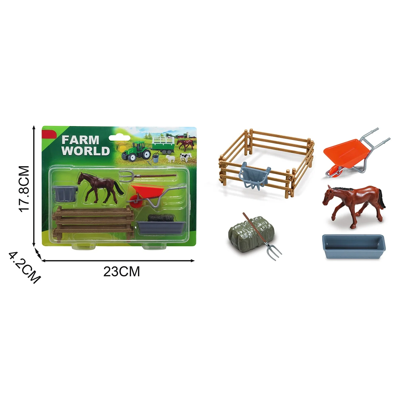 KUNYANG educational children kids learning play small horse figurines plastic animal model toy simulation mini farm toys