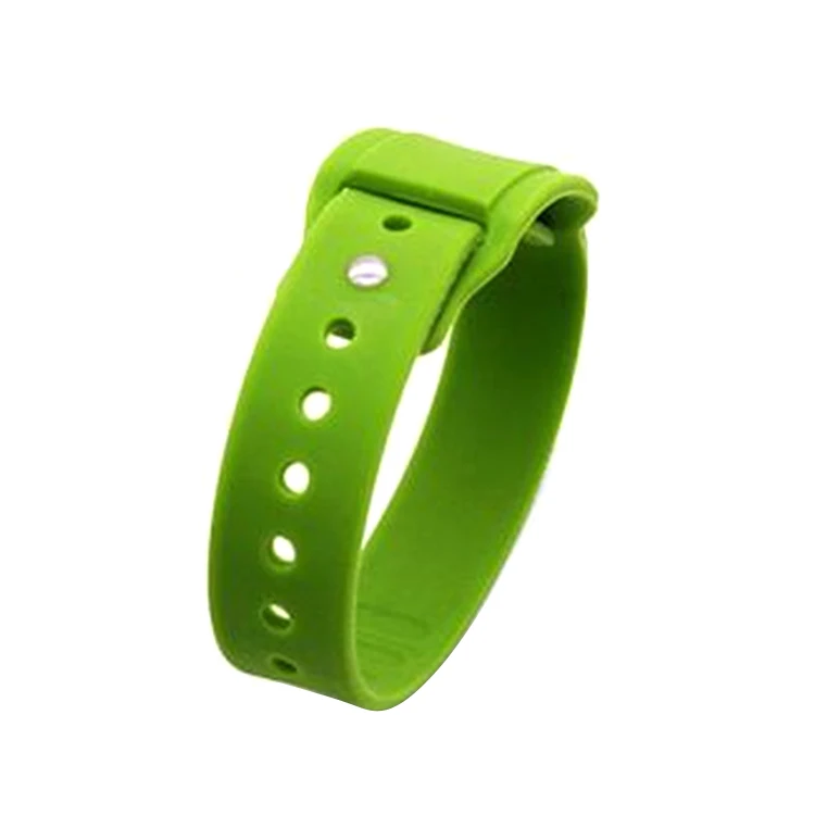 Colorful Custom Waterproof RFID NFC Chip Silicone Bracelet / Wristband
