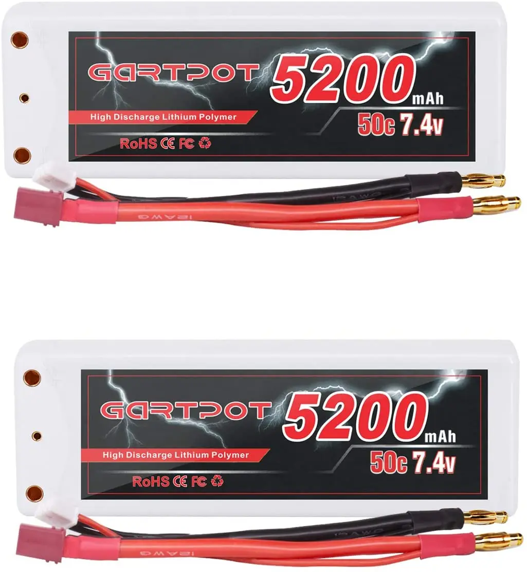 Factory Price customization Lipo Battery 5200mAh 7.4V 2S 50C RC Battery Hard case For UAV fpv drone RC Toys Car Truck Boat Hobby