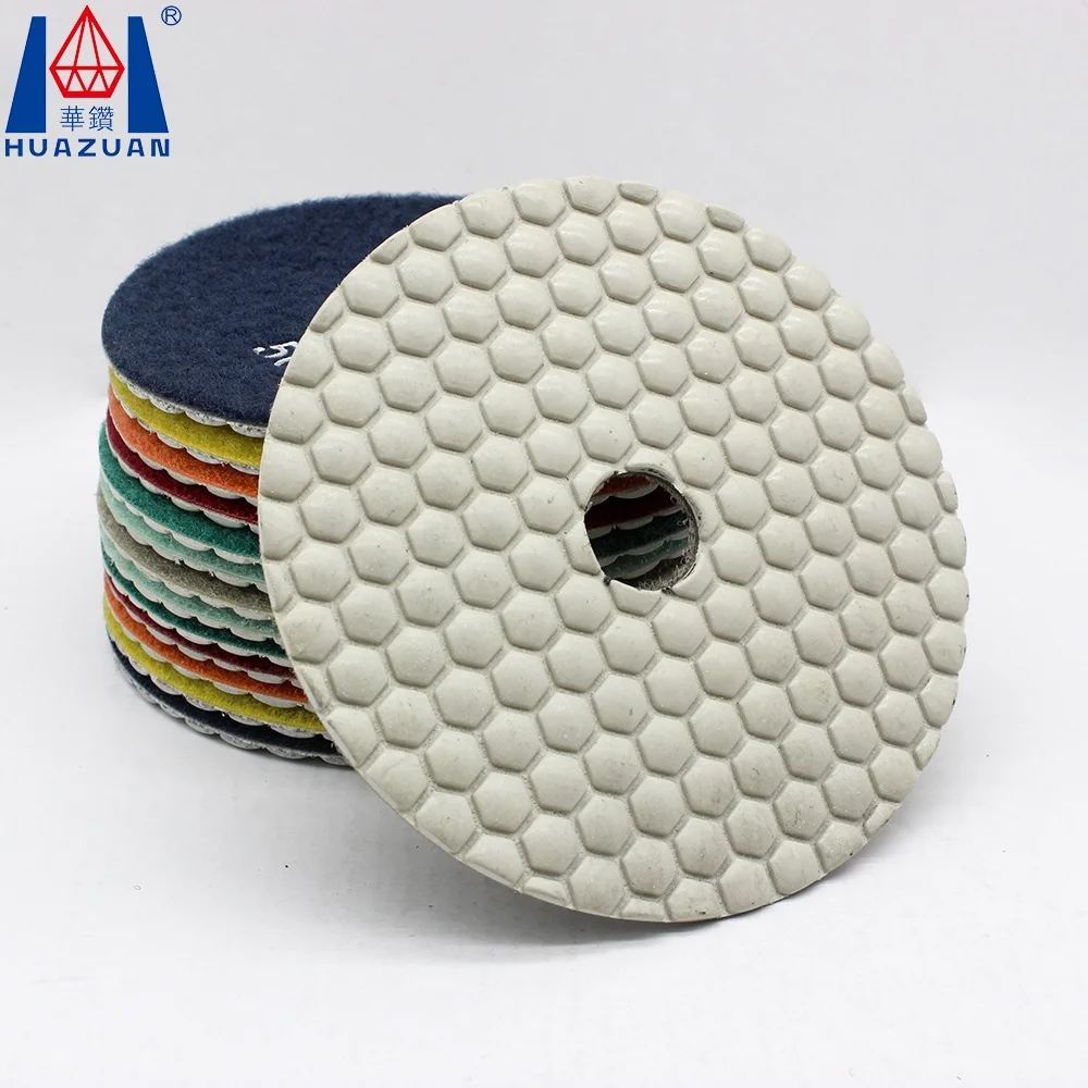 Customizable Diamond Dry Flexible Floor Hand Polishing Pad 1-Year Warranty for Granite Sanding
