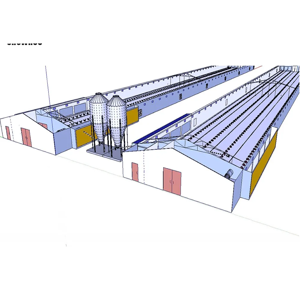 Frame Light Steel New Design Cheap Modern Chicken Poultry Farm Chicken House Certificate Steel Mesh or Sandwich Panel 5 Years
