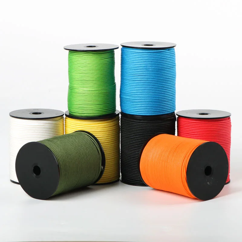 1 5мм1.8 мм 2 0 5 3 высокопрочный UHMWPE плетеный канат уличный брезент тент гамак буксировочный трос