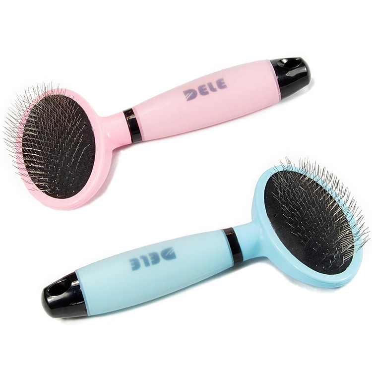 Pet Small Slicker Brush Uneasy To Break Soft Silicone Gel Handle
