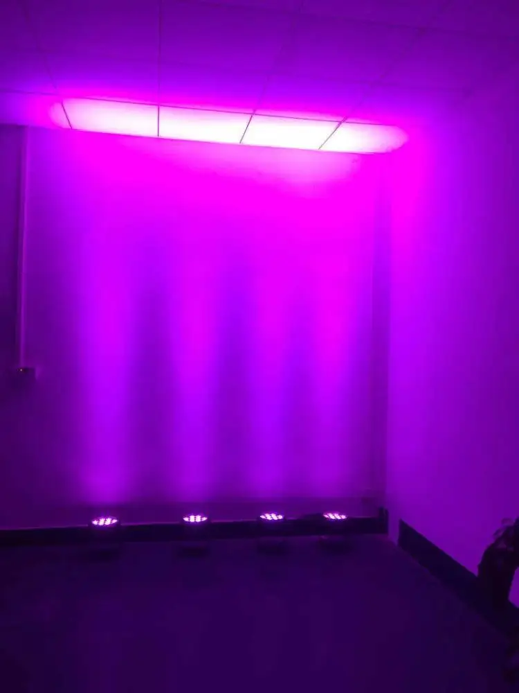 Winlite ce rohs led stage lights ip65 12x18w 6in1 battery wireless powered led flat par light