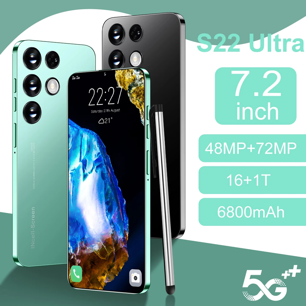 7.2inch Unlocked Mobile Phones Oem or Odm Cheap Price Manufacturing Factory Smart Phone Android Smartphones in Retail Boxes