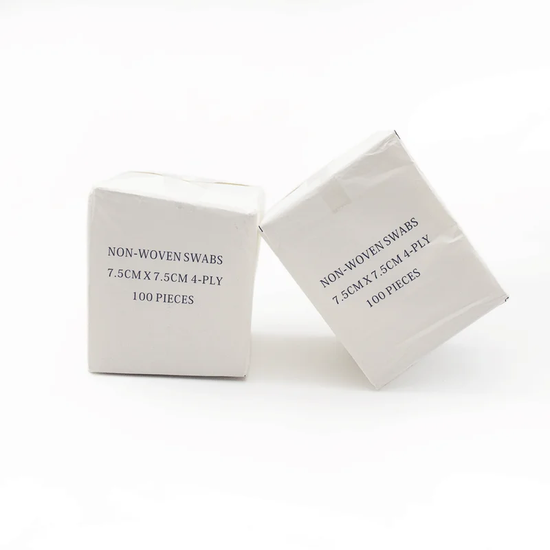 Kangya CE wound dressiing Medical 100 pcs 4 ply Non sterile 5x5 nonwoven swab