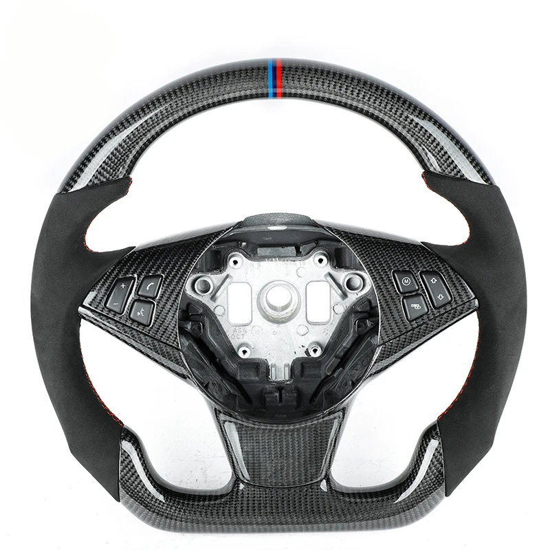 Рулевое колесо из углеродного волокна с полосой M для BMW E60 M5 M6 E60 M5 E63
