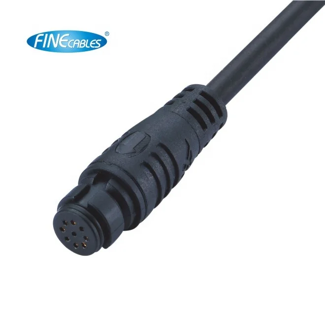 Finecables IP65 Signal Circular 5 9pin Snap In M10 Plastic Connector