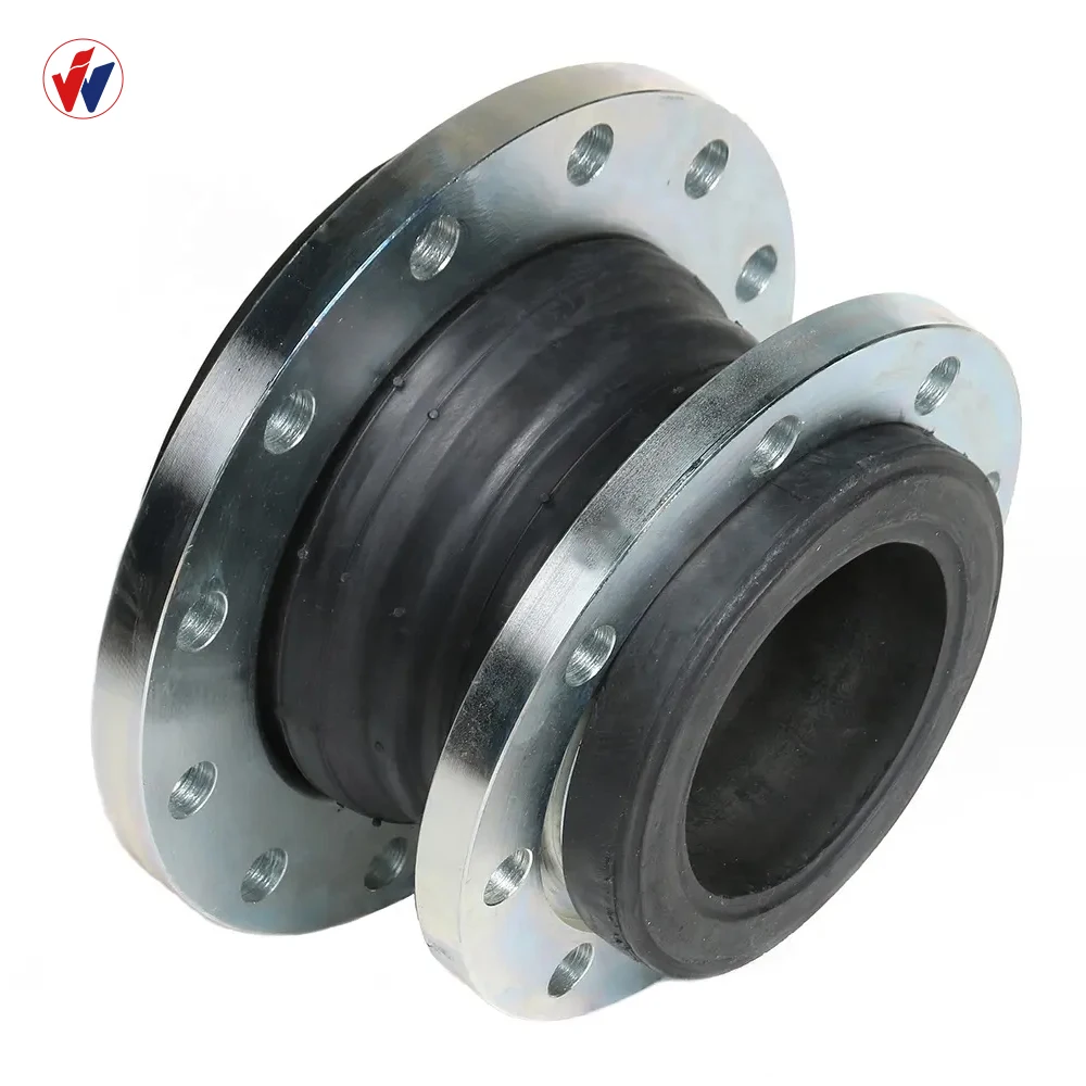 American  Double Reduced  Flexible Rubber Expansion Joint with  flange PN25 ANSI JIS DIN ASME of Air Water Oil Weak Acid