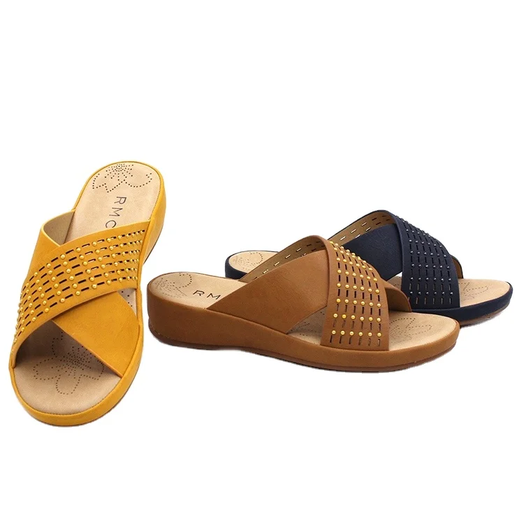 2022 RMC Economical Custom Design High Quality Wedge Platform Branded Wedge Sandals for Women Sandals