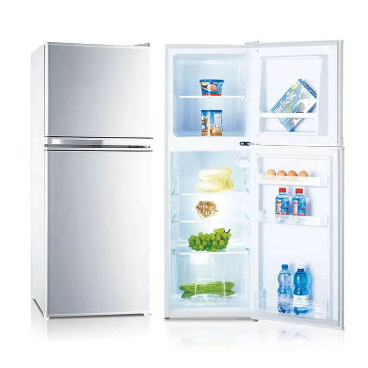 Best selling energy conservation stainless steel home double door refrigerator
