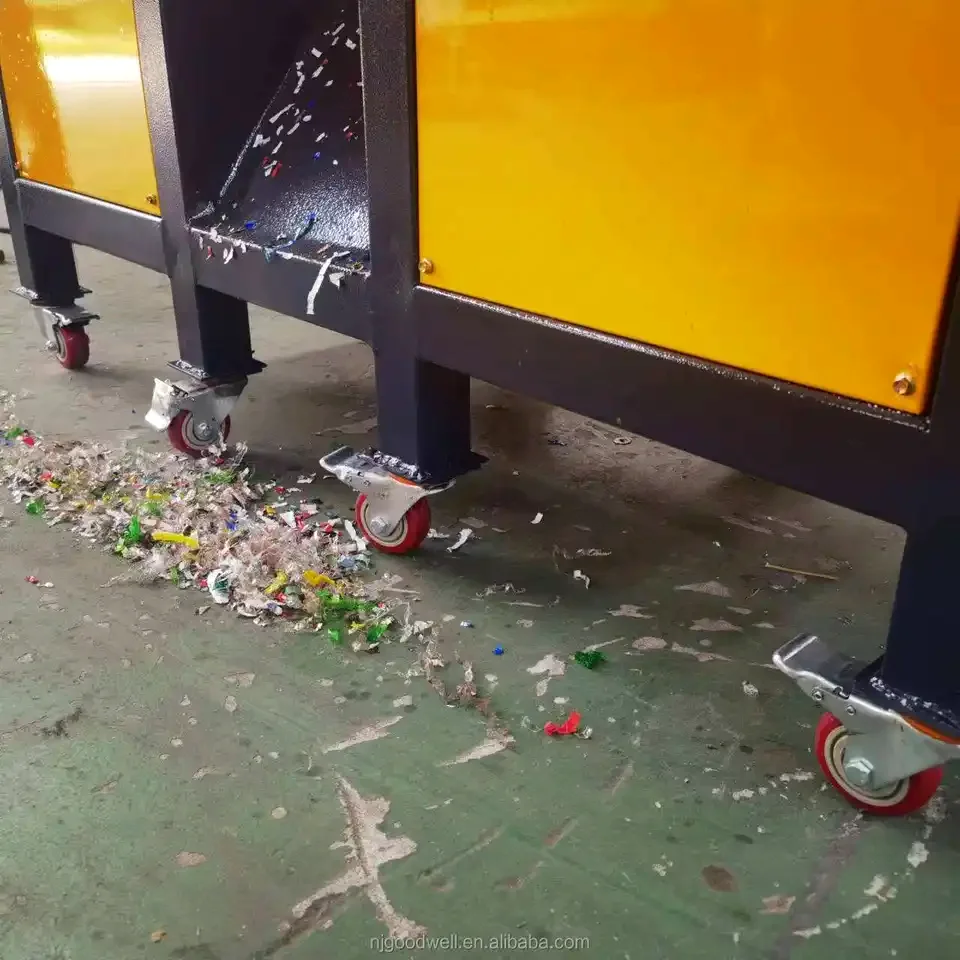 Battery Shredder For 4-40mm Output Size Double Shaft Shredder Customized Blade Twin Shaft Shredder