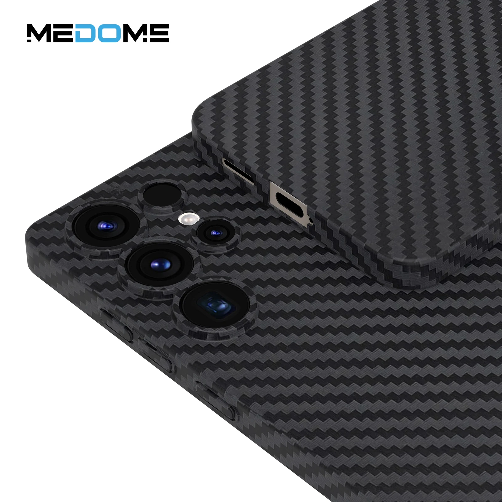 Slimoro For iPhone Samsung S25 Ultra New Other Mobile Phone Housings Gaming Cell Phone Accessories Carbon Fiber Pattern PP Case