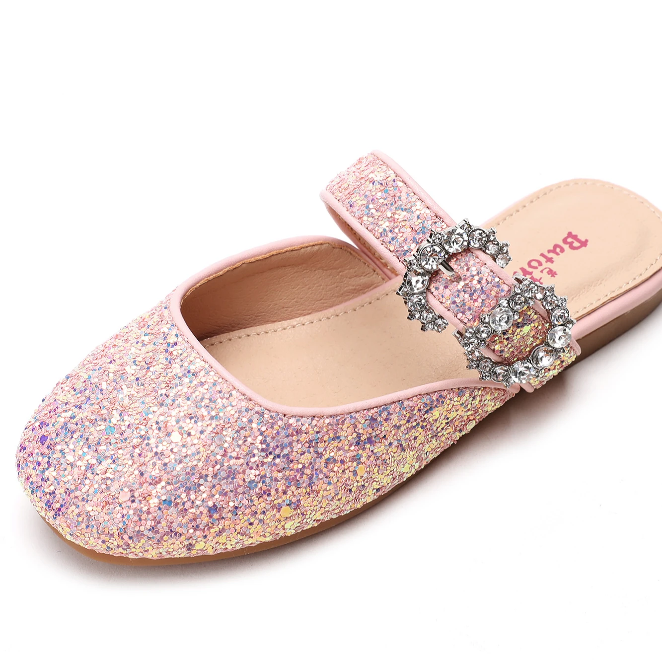 Slippers Wholesale Summer Fashion Cute Non-slip Flat Sequin Kids Sandal For Girls