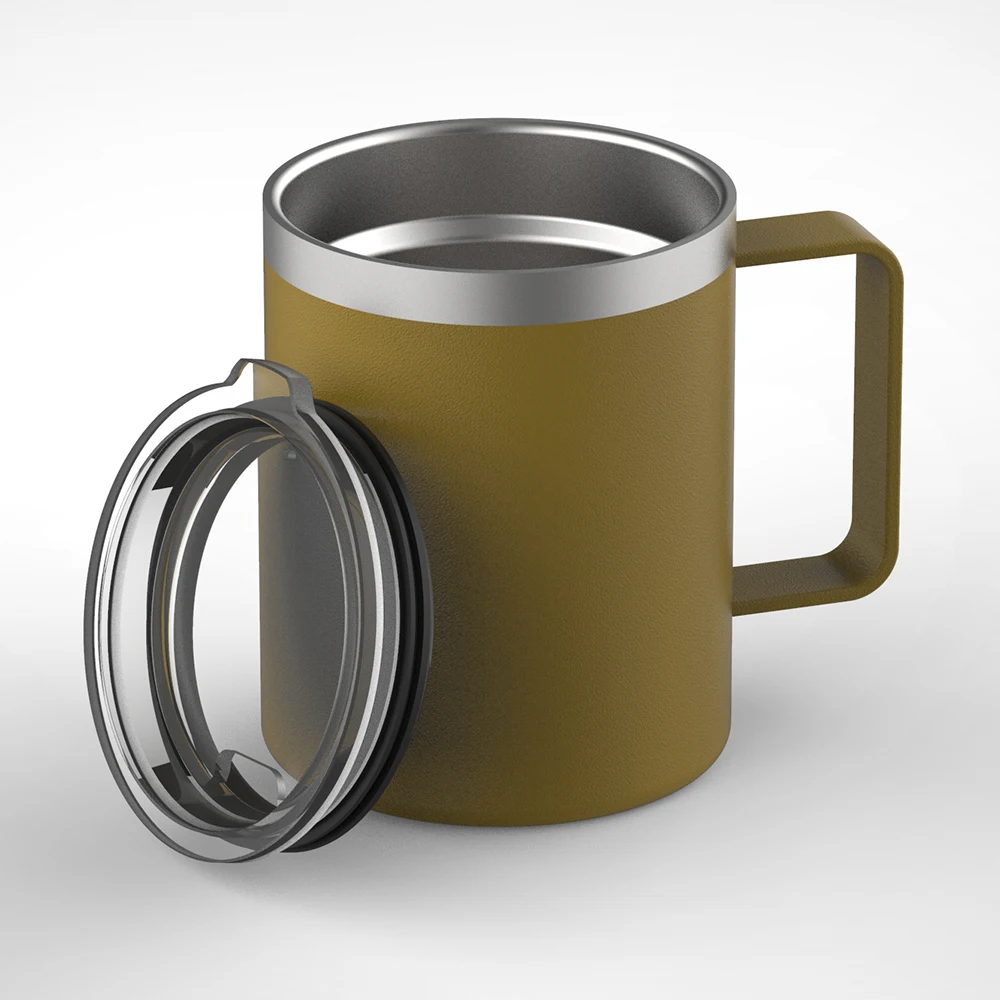 
Top Seller Stainless Steel Travel Tumbler 10 oz 14 oz Coffee Mug Wine Cup Coffee Mug With Handle 
