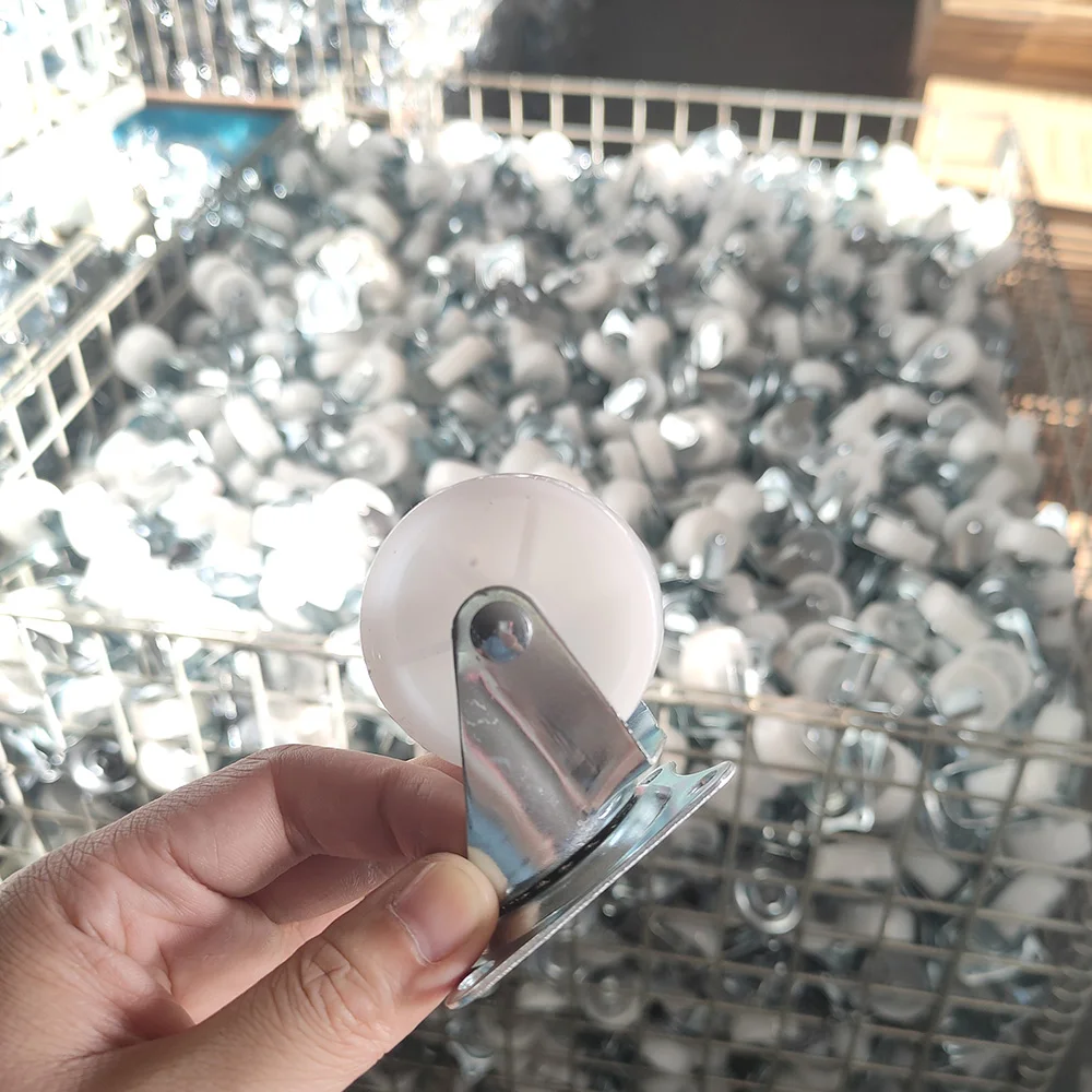 Factory price all size plastic pp material 1 inch castor wheel sliding door wheels