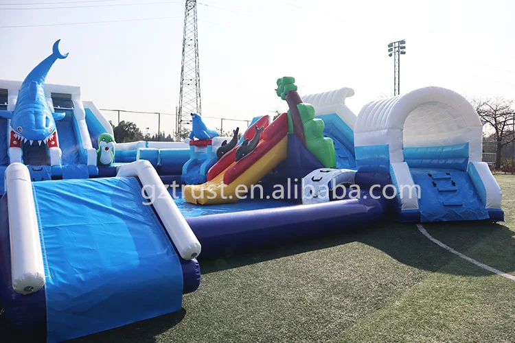 New arrival inflatable water park swimming pool large water slide