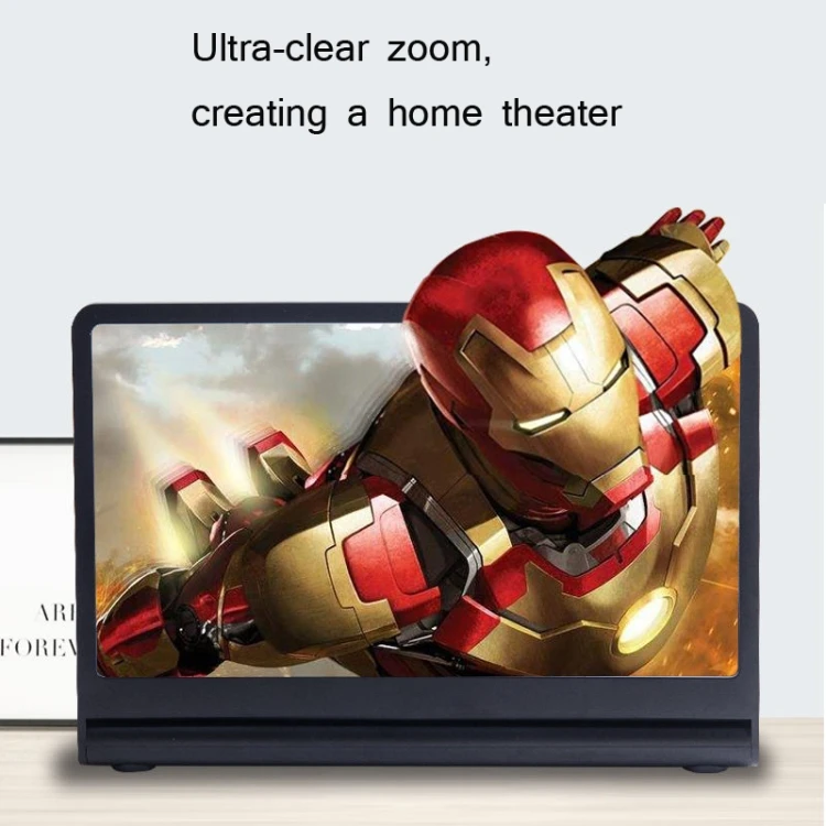 Honatop BT wireless speaker mobile phone screen amplifier 12 inch mobile phone amplifier desktop stand 3D stand