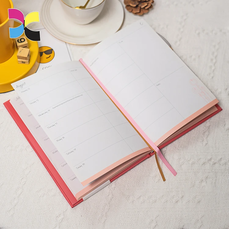 Recycled paper journal notebook custom logo diary notebook wedding planner