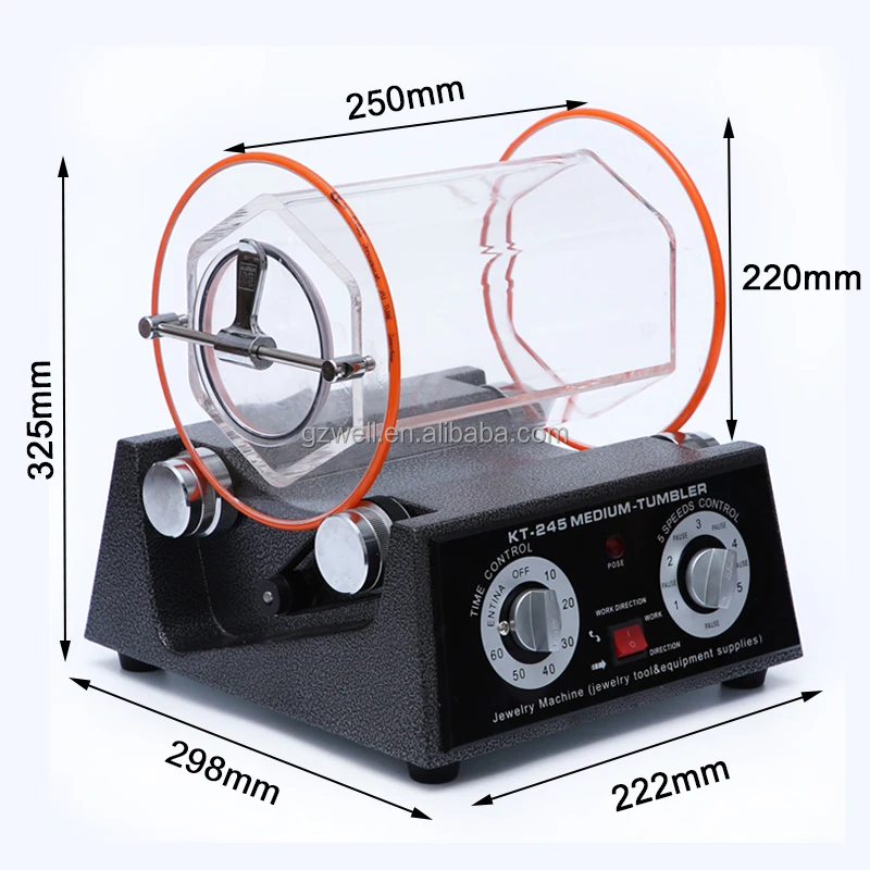 Metal polishing machine Jewelry Making Tools Equipment Rotary Rock Tumbler jewelry mini rotary tumbler