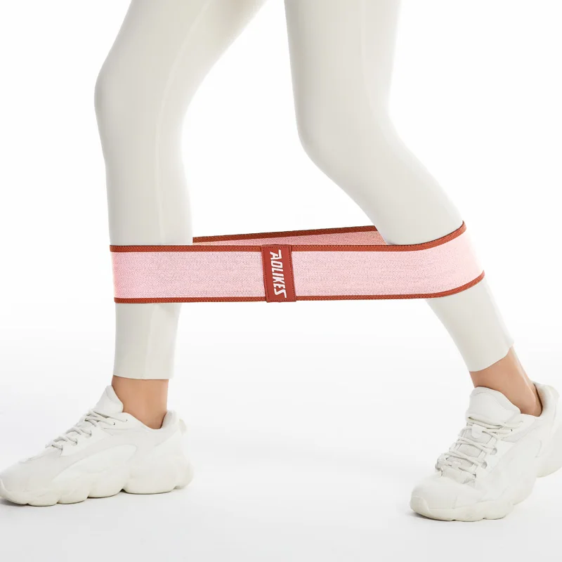 Aolikes 2023 New Sports fitness training tension band hip loop elastic band anti slip upgrade yoga band women