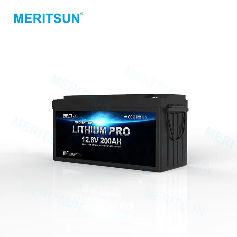 Deep Cycle Lithium Titanate Battery Solar Energy Storage 12v 100ah Meritsun Lifepo4 Battery