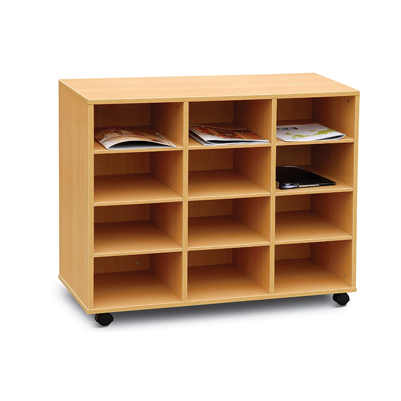 School Child Wooden Environmental Kids book shelf toy storage cabinet