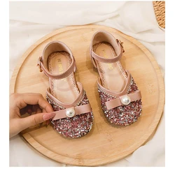 Hot Sale Fashion Flower Girls Sandals Princess Dance Party Dress Shoes for Kids girls princess shoes