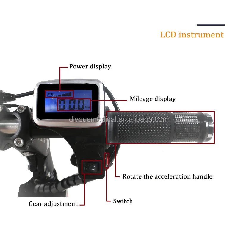 new powerful 36v 250w electric wheelchair attachment bicycle motor with big 7.5ah lithium battery handcycle