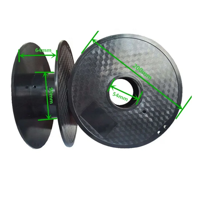 200 din empty plastic bobbins spool for 3d printer filament 1kg