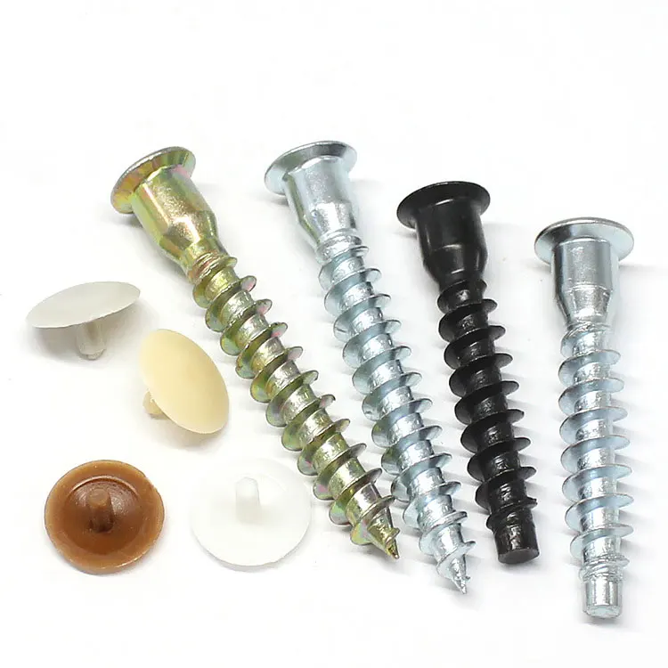 Zinc plated carbon steel confirmat screw for furniture