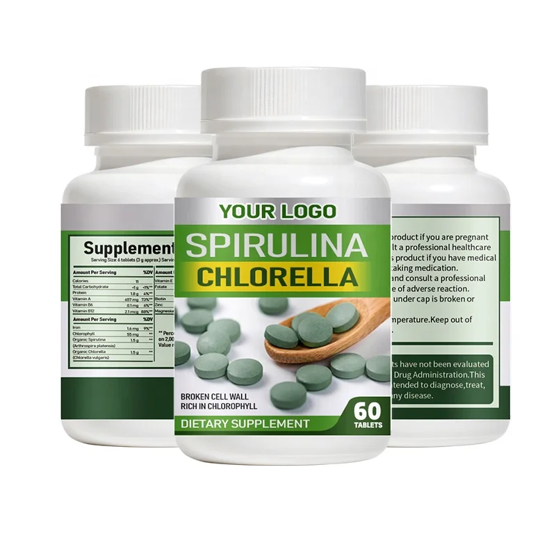 Organic Spirulina tablet Phycocyanin price Healthcare Supplement Vitamins Extract Spirulina Tablets