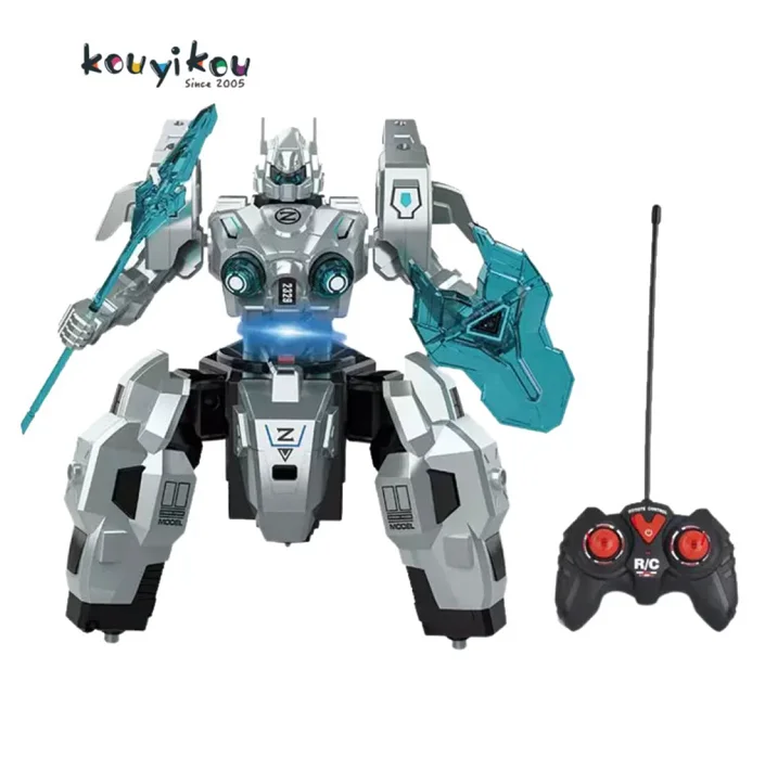 Kouyikou Herramientas De Juguete Multi Function Electric Robot With Light Spray Battery Operated Toy