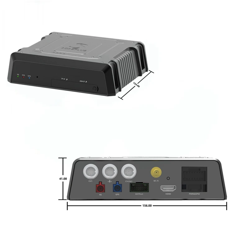 ADAS DMS HD 1080P MDVR GPS WIFI 3CH HDD 4G Mobile DVR bus с программным обеспечением