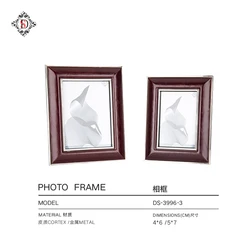 Photo frame custom creative leather line photo frame set 6 inch 7 inch Nordic home decoration desktop picture frame ornaments