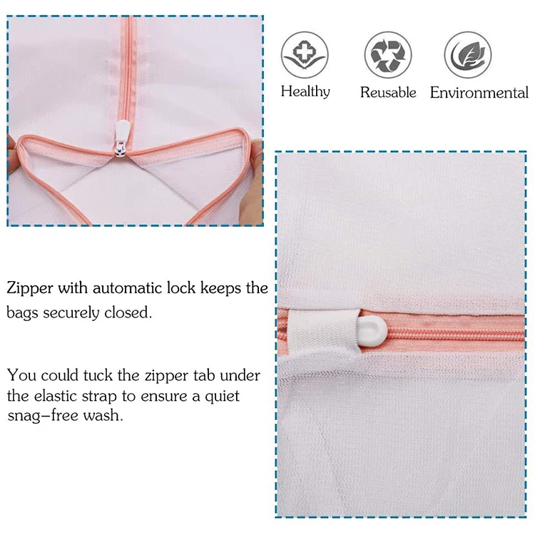 Многоразовая Сетчатая Сумка для стирки с индивидуальным логотипом от производителя