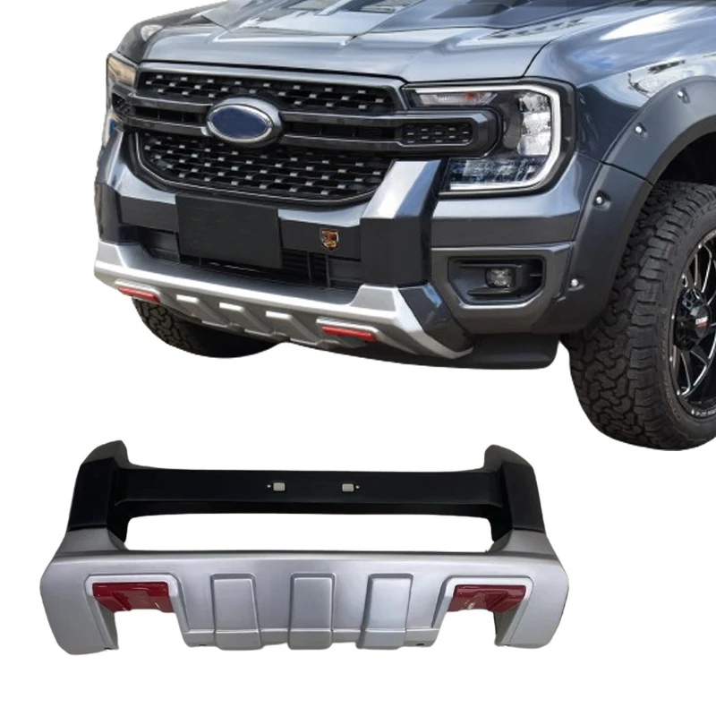 Pickup Accessories Front Skirt Bumper Compatible for Ranger T9 Wildtrack XLT 2022 2023 2024 ABS Bumper Cover Auto Parts