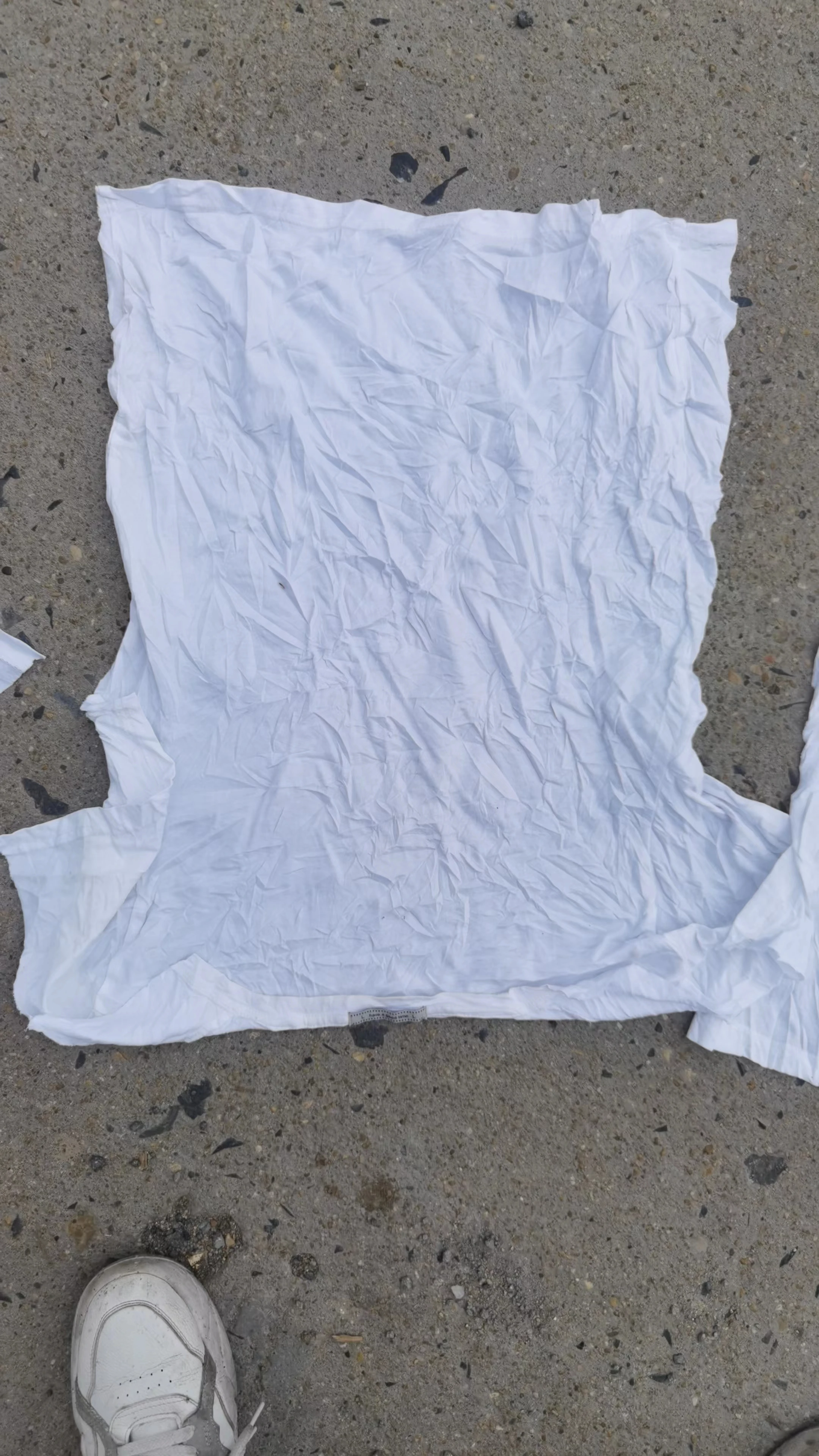 Industrial cleaning cloth cotton white t shirt rags marine cotton wiping rags