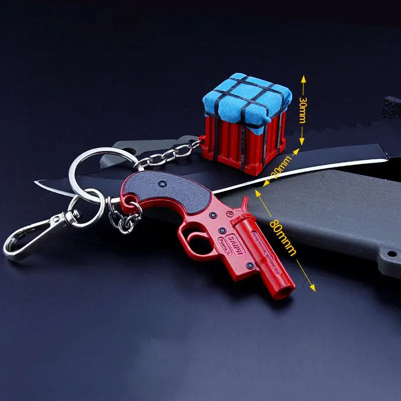 metal Fashion Golden Grade Helmet Backpack Frying Pan Charm Pendant Souvenir Eat Chicken Keychain