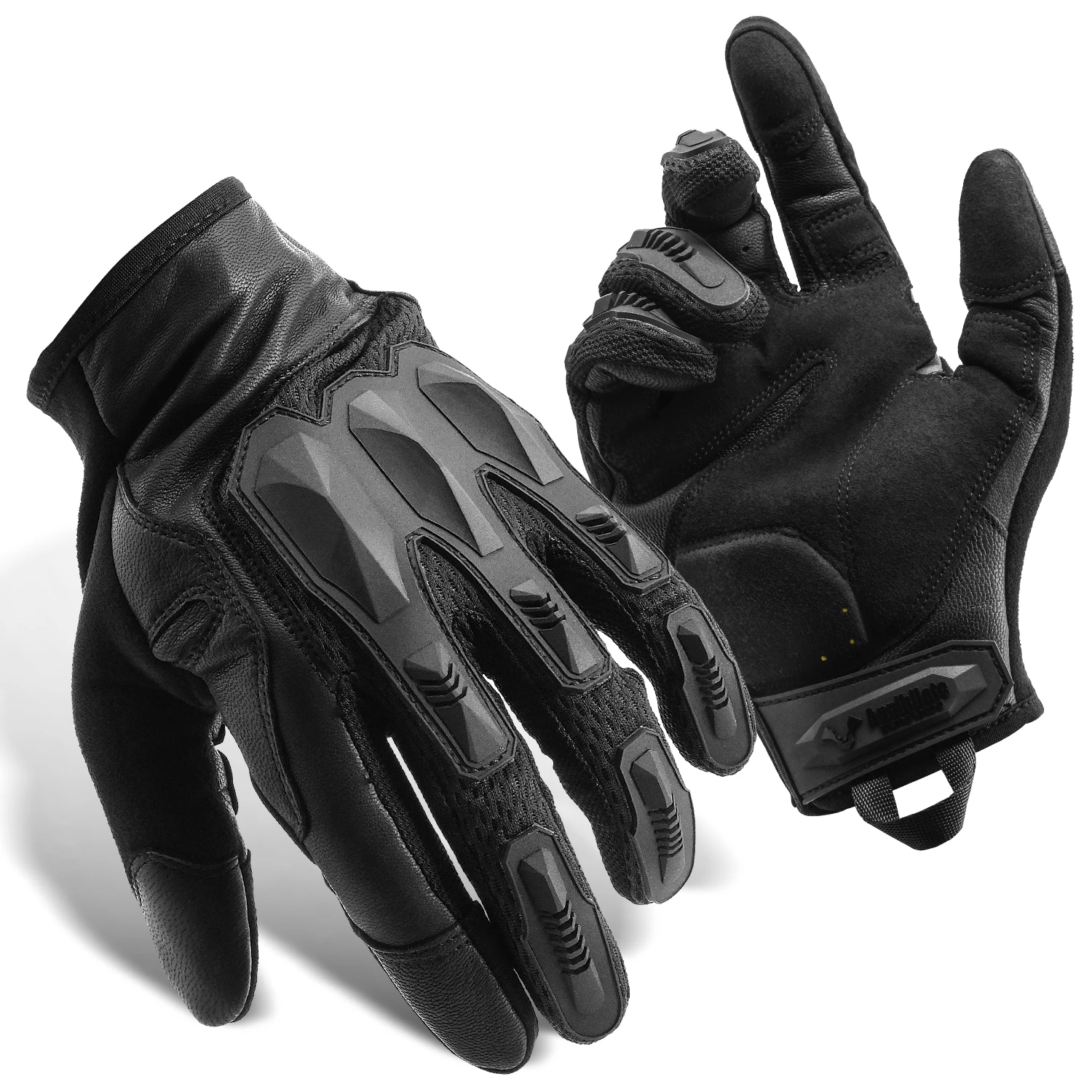 Zune Lotoo Hot Sale Outdoor Shooting Gloves Knuckles Protective Half-finger Gloves Touchscreen Leather Tactical Gloves